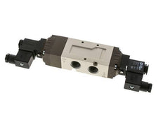 5/3 G1/2'' Válvula de solenoide de centro cerrado 115V AC 2-10bar/28-140psi YPC