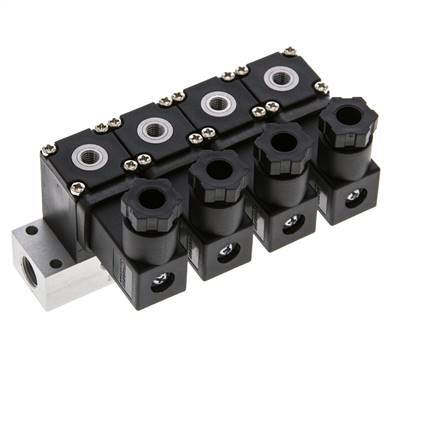 4x3/2 M5 NC Electroválvula 12V DC -0.95-8bar/-13.2-112psi Airtec