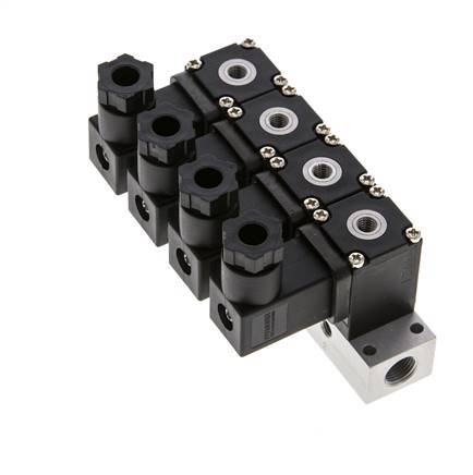 4x3/2 M5 NC Electroválvula 12V DC -0.95-8bar/-13.2-112psi Airtec