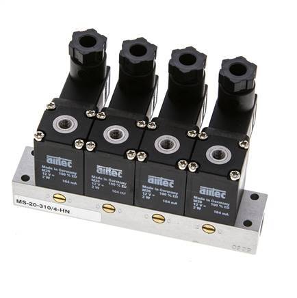 4x3/2 M5 NC Electroválvula 12V DC -0.95-8bar/-13.2-112psi Airtec