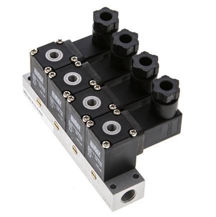 4x3/2 M5 NC Electroválvula 12V DC -0.95-8bar/-13.2-112psi Airtec