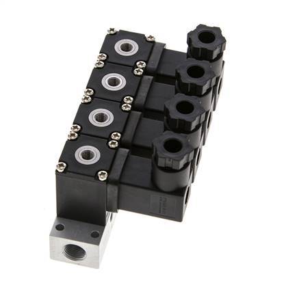 4x3/2 M5 NC Electroválvula 12V DC -0.95-8bar/-13.2-112psi Airtec