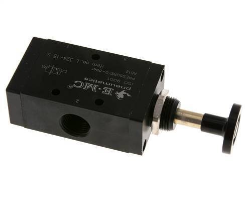 válvula de palanca manual axial 3/2 G1/2'' 0-8bar/0-112psi E.MC