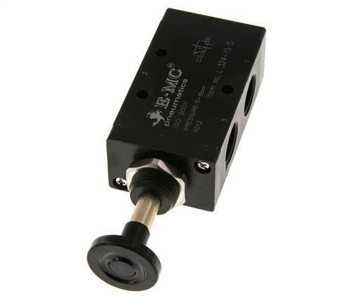 válvula de palanca manual axial 3/2 G1/2'' 0-8bar/0-112psi E.MC