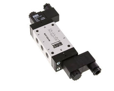 5/3 G1/4'' Válvula de solenoide de centro cerrado 115V AC 3-8bar/42-112psi Airtec