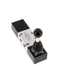 válvula de palanca manual cerrada de 5/3 G1/8'' -0,95-10bar/-13,2-140psi