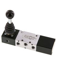 válvula de palanca manual cerrada de 5/3 G1/8'' -0,95-10bar/-13,2-140psi