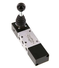 válvula de palanca manual cerrada de 5/3 G1/8'' -0,95-10bar/-13,2-140psi