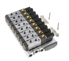G1/8'' 8x Terminal de válvulas neumáticas 24V DC 1.5-8bar/21.0-112psi Multipolar E.MC