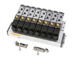 G1/8'' 8x Terminal de válvulas neumáticas 24V DC 1.5-8bar/21.0-112psi Multipolar E.MC