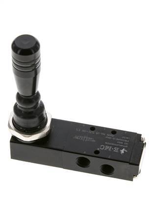 5/3 G1/8'' Válvula de palanca de escape central 0-8bar/0-112psi E.MC