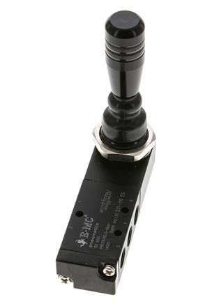 5/3 G1/8'' Válvula de palanca de escape central 0-8bar/0-112psi E.MC