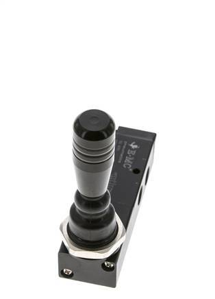 5/3 G1/8'' Válvula de palanca de escape central 0-8bar/0-112psi E.MC