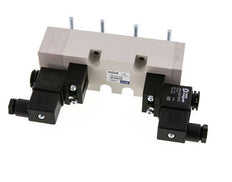 5/3 ISO 5599-2 Válvula solenoide central de escape 24V DC 2-10bar/28-140psi YPC