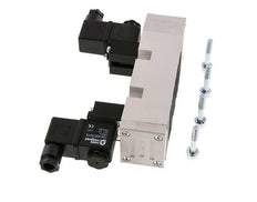 5/3 ISO 5599-2 Válvula solenoide central de escape 24V DC 2-10bar/28-140psi YPC