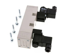 5/3 ISO 5599-2 Válvula solenoide central de escape 24V DC 2-10bar/28-140psi YPC