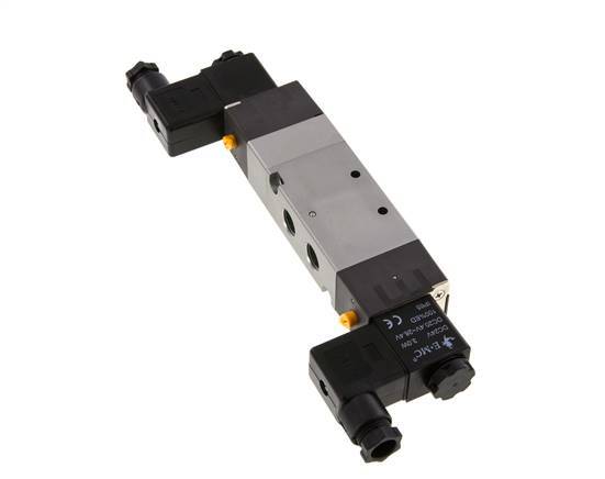 5/3 G1/4'' Válvula solenoide de centro de presión 230V AC 1.5-8bar/21.0-112psi E.MC