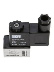 1x3/2 G1/8'' Válvula solenoide NC 24V DC -0.95-10bar/-13.2-140psi Airtec