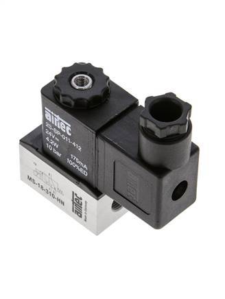 1x3/2 G1/8'' Válvula solenoide NC 24V DC -0.95-10bar/-13.2-140psi Airtec