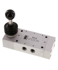 válvula de palanca manual de 5/3 G1/4'' con cierre central 0-12bar/0-168psi Airtec