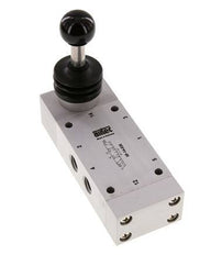 válvula de palanca manual de 5/3 G1/4'' con cierre central 0-12bar/0-168psi Airtec