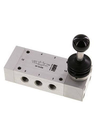 válvula de palanca manual de 5/3 G1/4'' con cierre central 0-12bar/0-168psi Airtec