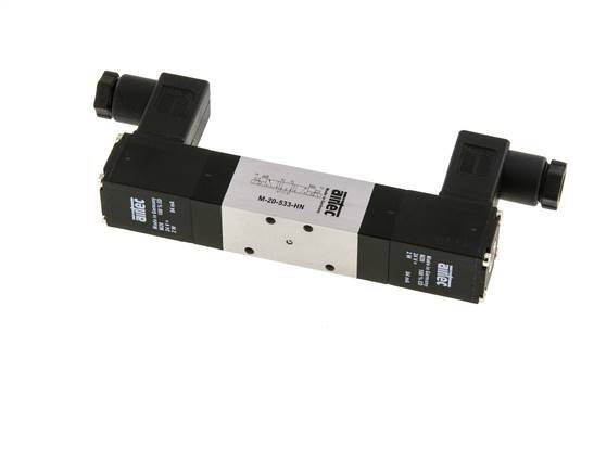 5/3 M5 Válvula solenoide central de escape 12V DC 3-8bar/42-112psi Airtec