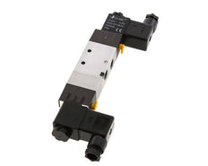 5/3 G1/4'' (G1/8'') Válvula solenoide de centro de presión 24V AC 1.5-8bar/21.0-112psi E.MC