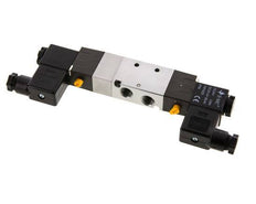 5/3 G1/4'' (G1/8'') Válvula solenoide de centro de presión 24V AC 1.5-8bar/21.0-112psi E.MC