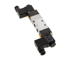 5/3 G1/4'' (G1/8'') Válvula solenoide de centro de presión 24V AC 1.5-8bar/21.0-112psi E.MC
