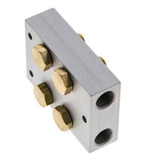 Colector 2 estaciones 5/2 5/3 vías Airtec M04/P04