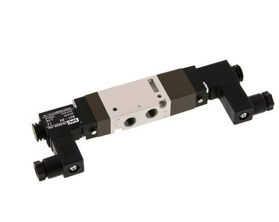 5/3 G1/8'' Válvula solenoide de centro cerrado 12V DC 2-10bar/28-140psi YPC