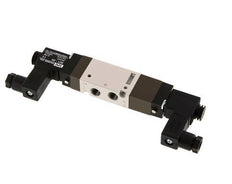 5/3 G1/8'' Válvula solenoide de centro cerrado 12V DC 2-10bar/28-140psi YPC