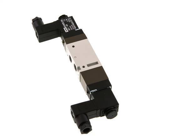 5/3 G1/8'' Válvula solenoide de centro cerrado 12V DC 2-10bar/28-140psi YPC