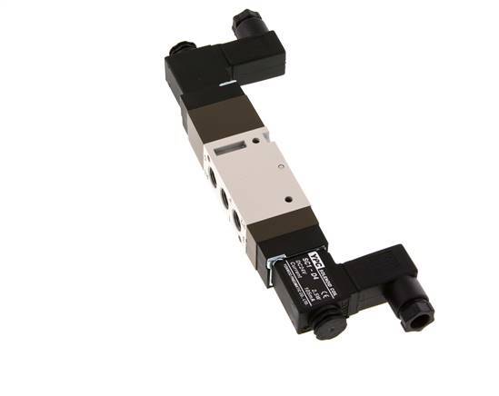 5/3 G1/8'' Válvula solenoide de centro cerrado 12V DC 2-10bar/28-140psi YPC