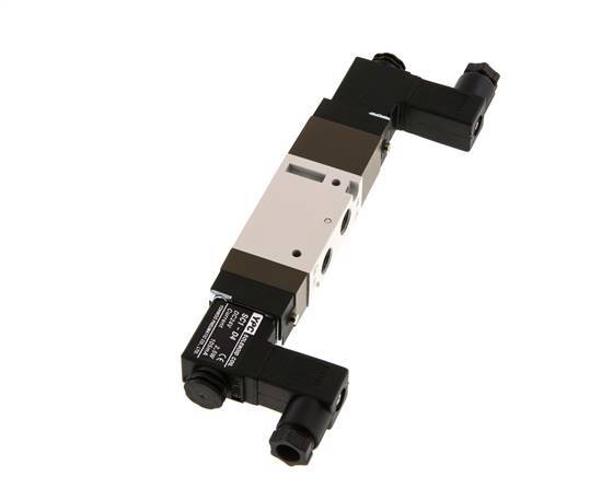 5/3 G1/8'' Válvula solenoide de centro cerrado 12V DC 2-10bar/28-140psi YPC