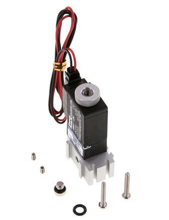 3/2 M5 NO Electroválvula 24V DC 0-8bar/0-112psi Enchufe de 2 polos YPC