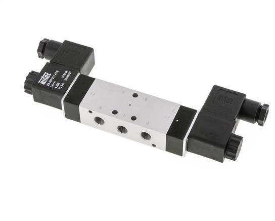 válvula solenoide biestable 5/2 G1/8'' 12V DC 3-10bar/42-140psi Airtec