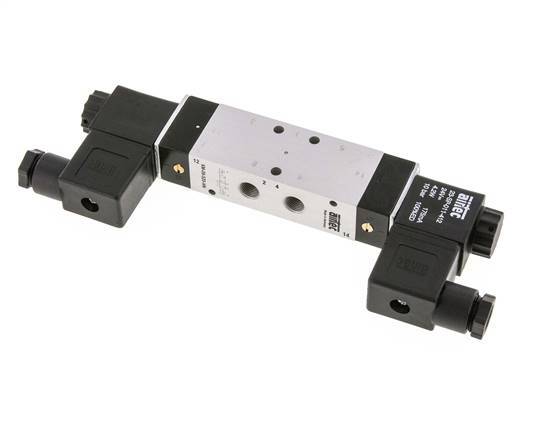 válvula solenoide biestable 5/2 G1/8'' 12V DC 3-10bar/42-140psi Airtec