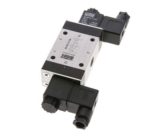 3/2 G1/4'' (G1/8'') Válvula de solenoide biestable piloto externo 24V AC 0-10bar/0-140psi Airtec