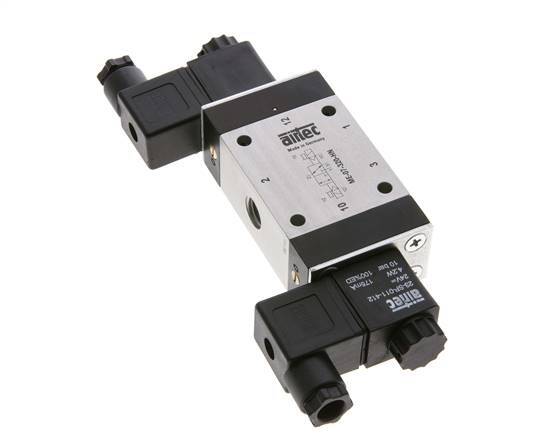 3/2 G1/4'' (G1/8'') Válvula de solenoide biestable piloto externo 24V AC 0-10bar/0-140psi Airtec
