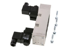 5/3 ISO 5599-2 Válvula solenoide de centro de presión 24V DC 2-10bar/28-140psi YPC