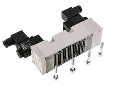 5/3 ISO 5599-2 Válvula solenoide de centro de presión 24V DC 2-10bar/28-140psi YPC