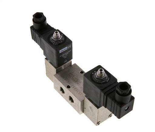 válvula solenoide biestable 5/2 G1/4'' Acero inoxidable 24V DC 2-12bar/28-168psi