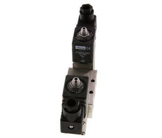 válvula solenoide biestable 5/2 G1/4'' Acero inoxidable 24V DC 2-12bar/28-168psi