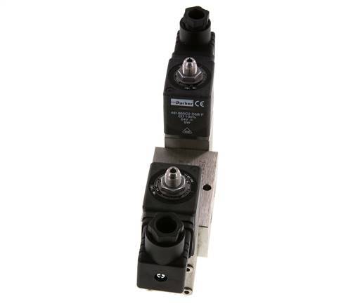 válvula solenoide biestable 5/2 G1/4'' Acero inoxidable 24V DC 2-12bar/28-168psi