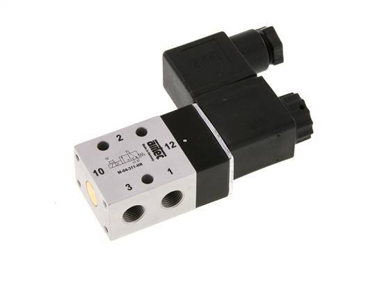 3/2 G1/8'' NC Electroválvula 24V DC 2.5-10bar/35.0-140psi Airtec