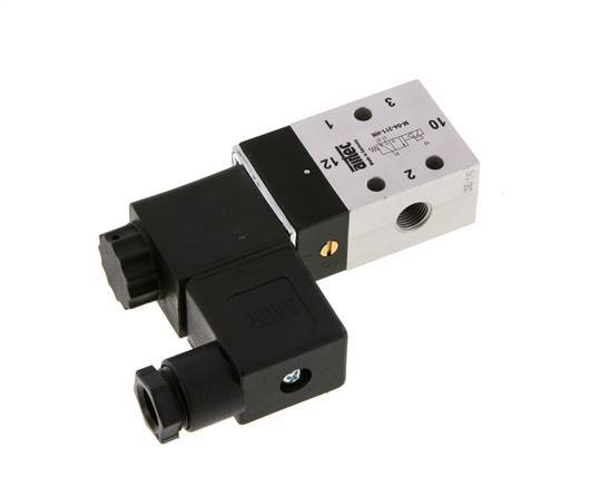 3/2 G1/8'' NC Electroválvula 24V DC 2.5-10bar/35.0-140psi Airtec