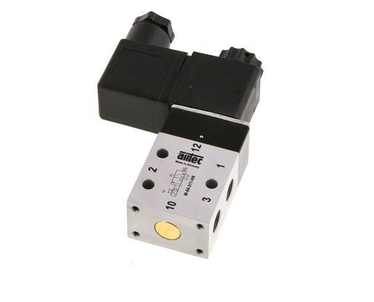 3/2 G1/8'' NC Electroválvula 24V DC 2.5-10bar/35.0-140psi Airtec