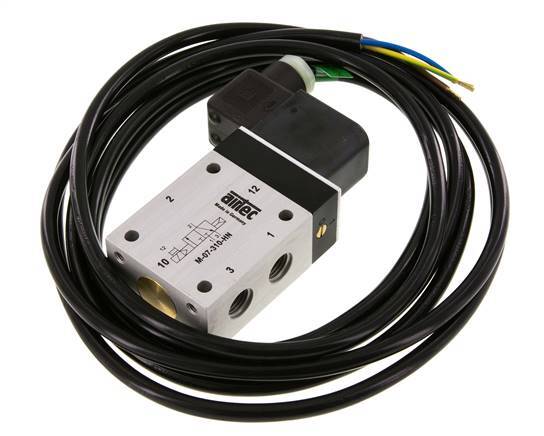 Electroválvula 3/2 G1/4'' NC 24V DC ATEX 1.5-10bar/21.0-140psi Airtec